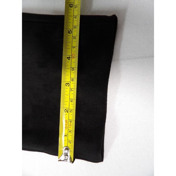 Talbots 14 Pant Faux Suede Black Pull On Tapered Ankle Stretch High Rise - Picture 5 of 14